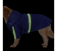 Dog Rain Poncho - Waterproof Reflective Strip Hooded Coat, Breathable Adjustable Pet Rain Jacket, High Visibility Weatherproof Slicker Gear For Dogs | For Small Medium Large