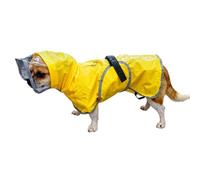 Dog Raincoat - Polyester, Reflective Pet Rain Jacket | Clear Hood