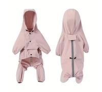 Dog Raincoat Waterproof Reflective Dog Raincoats For Small Medium Dogs With Adjustable Straps Lightweight Easy To Clean Pet Rain Jacket For Bichon Yorkie Terrier Poodle Labrador Retriever(Pink,S)