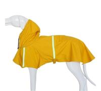 Dog Raincoat Waterproof Reflective Dog Raincoats For Small Medium Dogs With Adjustable Straps Lightweight Easy To Clean Pet Rain Jacket For Bichon Yorkie Terrier Poodle Labrador Retriever(Yellow,L)
