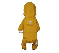 Dog Raincoat Waterproof Reflective Dog Raincoats For Small Medium Dogs With Adjustable Straps Lightweight Easy To Clean Pet Rain Jacket For Bichon Yorkie Terrier Poodle Labrador Retriever(Yellow,L)