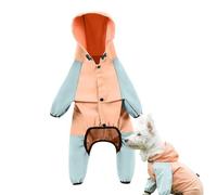 Dog Raincoat with Hood | Waterproof Reflective Pet Raincoat