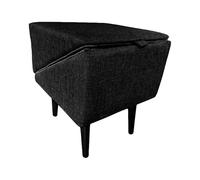 Dog Ramp For Bed - Foldable Pet Steps | 13.78 Inches Wood | Non-Slip Puppy Stairs and Portable Foot Rest Stool For Senior Pets, Bedside Access Solution For Couches and High Surfaces