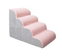 Dog Ramp Ladder - Pet Stairs | 40 x 30 cm, 56 x 35 cm, 72 x 40 cm, pasos con antideslizante aspecto, Corduroy Snow Fleece Sponge Structure with Soft Support, interior Outdoor Climbing Aid, Home