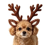 Dog Reindeer Antlers Headband - Lightweight Dog Reindeer Headband