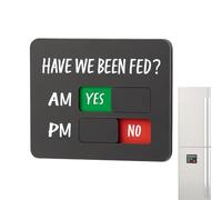 Dog Reminder | Am PM Slider Chart,Magnetic or Double Sided Adhesive Dog Fed Sign | for Refrigerator Kitchen Home Daily Routine Weight Loss Program Appetite Control Training