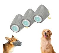 Dog Respirator Mask, Breathable Dog Air Filter Mask,Respirator, 3 Pcs Adjustable Gas (Gray-M)