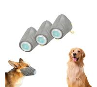 Dog Respirator Mask, Breathable Dog Air Filter Mask,Respirator, 3 Pcs Adjustable Gas (Gray-S)
