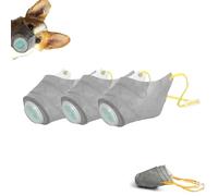 Dog Respirator Mask, Reusable Puppy Muzzles, Adjustable Dog Gas Mask, Air Filter Pollutants, Prevention of Accidental Ingestion (3 Pcs)