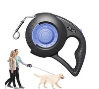 Dog Retrable - Lash Pesado | Correa De Nylon Telescópica para Razas Grandes De Gran Tamaño | Faja De Pie con Asa Anti-Deslizamiento | Tangl Proof Fuerte Correa con Un Bloqueo Y Relajación