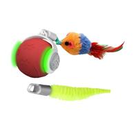 Dog Rolling Balls Toys - Interactive Cat Toy Ball, 3 Modes Auto Rolling Gamewith Tail, Electric Cat Toy | For Teeth Grinding Self Entertainment Boredom Relief Running Exercise Training