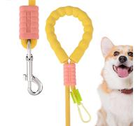 Dog Rope, Adjustable Puppy Rope with Comfortable Handle, (1.0 Cm / 0.39 Inches), Strong Nylon Doggy Cord, Dog Tie-out for Playing, Camping, Backpacking, Training