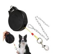 Dog Rope Leash - Heavy Duty Training Lead with Wall Mount Hook | Nylon Cord with Metal Clip Lock, Retractable Control Line for Small Medium Large Dogs Outdoor Walks