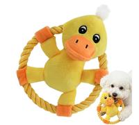 Dog Rope Toy - Cartoon Animal Shape Chew Game With Squeaker | Tug Of War