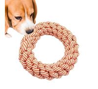 Dog Rope Toy, Puppy Teething Chew Toy, Tear-Resistant Elastic Fiber, Durable Bite and Tug Trainer, Safe Material, One-Pack Multi-Color, for Medium Large Breed Dogs