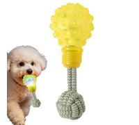 Dog Rope Toys, soporte Teeth Grinding with Interactive Knot Ball (1 pieza) | Light Bulb-shaped Knotted - Soportes de cuerda para perros o exteriores