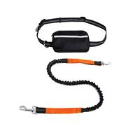 Dog Running Lead, Hands Free Dog Leash with Zipper Pouch, Dogs Walking Belt for Running and Walking The Dogs (Orange)