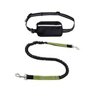 Dog Running Lead, Hands Free Dog Leash with Zipper Pouch, Dogs Walking Belt for Running and Walking The Dogs (Army Green)