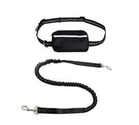 Dog Running Lead, Hands Free Dog Leash with Zipper Pouch, Dogs Walking Belt for Running and Walking The Dogs (Black)