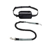 Dog Running Lead, Hands Free Dog Leash with Zipper Pouch, Dogs Walking Belt for Running and Walking The Dogs (Gray)