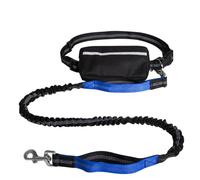 Dog Running Lead, Hands Free Dog Leash with Zipper Pouch, Dogs Walking Belt for Running and Walking The Dogs (Blue)