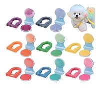 Dog Safe Hair Dye - 8 Color Washable Pet Hair Chalk Powder Compact Set For Dogs Cats Rabbits And Small Animals, Long Lasting Coloring Kit For Grooming Dress Up