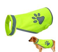 Dog Safety Reflective Vest, Fluorescent Reflective Dog Vest 36-44cm, High Visibility Night Clothing, Protect Your Puppy for Training, Hiking, and Outdoor Activities