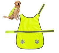 Dog Safety Vest - 60g Polyester Reflective Dog Vest | Reflective High Visibility Adjustable Jacket, Puppy Construction Jacket For Camping Outdoor Hiking Running Hunting Night Dark
