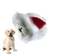 Dog Santa Hat, Pet Christmas Costume, Adorable and Funny Winter Hat with 10.2 X 6.3 Inches Size, Holiday Accessory for Family Parties, Small, Big, Outdoor, Festivities, Black Brown White