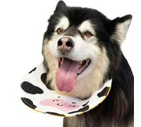 Dog Scarves - Waterproof Absorbent Pet Handkerchief with Adjustable Cow Pattern | Silk Polyester Puppy Scarf for Large & Extra Large Dogs | Holiday Costume Accessory for Easter & Photos