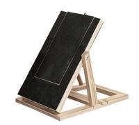 Dog Scratch Board - Adjustable Trimmer Pad, Dog Nail File Board with Treat Drawer for Positive Reinforcement, Wooden Scratching Ramp with High-Grit, Versatile Grooming Tool for Home Living Roo