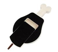 Dog Scratch Board, Dog Nail File Toy, Versatile Bone-Shaped Design Pet Paws Scratcher for Grooming, Home or Travel Use, 15.75x9.84 Inches, 700g, Sturdy Wooden Base