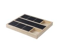 Dog Scratch Board, Treat Scratcher, Built-In Reward Box, Natural Wooden Grooming Tool, Nail Care Trainer for Home, Paw Maintenance and Positive Training, 13.78x9.84x1.1 Inches