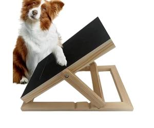 Dog Scratch Board - Wooden Interactive Fun Scratcher with Treat Box | Dog Nail Trimming Board For Beach Park Yard Home Garden Indoor Outdoor Reduce Boredom Play Family Time