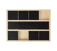 Dog Scratch Board, Wooden Puppy Nail Grinding Pad, Treat Reward Scratcher, Compact Multifunctional Claw Grooming Board for Indoor Pets, 9.84x1.1 Inches, 700g