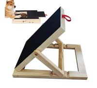 Dog Scratch Pad For Nails - Achieve A Smmooth Trim Via Natural Play, Adjustable Incline With Treat Drawer, 40.5cm X 29.5cm Size, Solid Pine Wood Qualiity Timber - For Home & Apartment Grooming