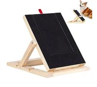 Dog Scratch Pad For Nails - Wooden Grooming Trimmer Board with Treat Snack Drawer Interactive Dog Nail File Scratch Training Toy For Small Medium Large Dogs & Cats