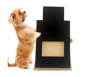 Dog Scratch Pad, Interactive Nail Scratcher, Wooden Treat Box Scratcher, Fun Nail Scratching Board for Dogs Indoor Outdoor Beach Playtime, Engaging Pet Activity for Boredom Reduction Exercise