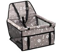 Dog Seat for Car, Waterproof Carrier Seat, Secure Pet Travel Design, Soft Portable Structure, Comfortable Driving Support, for Small Medium Dogs Road Trip Vet Park Use,15.75x13.78x9.84 Inches