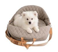 Dog Seat - Pet Carrier, Washable Waterproof Bed with Handles Adjustable Strap, Dog Booster Seat Cat Travel Carrier | For Truck SUV RV Auto Front Back Puppy Kitten Cat Small Pets Outdoor