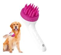 Dog Shampoo Brush, Puppy Scalp Exfoliator, Long Handle Press Scrubber, Gentle Massaging Grooming Tool, Soothing Bath Accessory for Dogs and Cats, 7,48 x 2,95 x 3,54 pulgadas