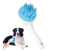 Dog Shampoo Brush, Puppy Scalp Exfoliator, Long Handle Press Scrubber, Gentle Massaging Grooming Tool, Soothing Bath Accessory for Dogs and Cats, 7,48 x 2,95 x 3,54 pulgadas