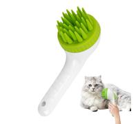 Dog Shampoo Brush, Puppy Scalp Exfoliator Massager, Long Handle Press Shampoo Brush & Scrubber, Perfect for Dogs & Cats Grooming, Soothing Massage, 7,48 x 2,95 x 3,54 pulgadas
