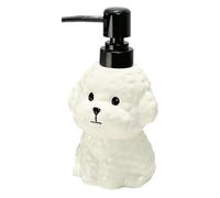 Dog Shape Soap Dispenser - 400ml Pump Liquid Lotion Container for Bathroom Sink | Countertop Hand with Soap Holder, Kitchen Shower Use for Dishwashing Lotion Conditioner Storage, 3.9x3.5x7inch