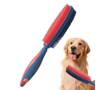 Dog Shedding Brush, Double Sided Cat Hair Brush, 1.57x2.36in Effective Hair Removal Gadget, Portable Grooming Tool for Long and Short Haired Pets, Regular Pet