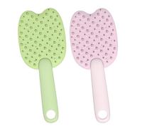 Dog Shedding Comb, Massaging Dog Brush, Dog Grooming Brush, Portable Grooming Comb, Pet Hair Comb, 2x Multipurpose Shedding Brush for Pets, 3.15x7.87 Inches for Tweed, Sofas, Clothes and Felt
