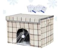 Dog Shelters For Outside | Waterproof Cold Crate with 12 Ice Packs