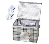 Dog Shelters for Outside | Waterproof Cold Crate with 12 Ice Packs