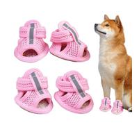 Dog Shoes - Dog Walking Shoes | Dog Boots for Paws Breathable | Pet Supply Puppy Boots | 4 Pieces Dog Walking Shoes for Daily Outdoor Park Garden Road Pavement Floor Hiking Travel Home Night