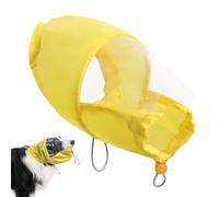 Dog Shower Caps, Waterproof Dog Ear Cover, Comfortable Elastic Cap 8.6x4.7 Inches, Compact and Sleek Design, Pet Grooming Supplies for Bathing, Swimming, Rainy Days, Small and Big Dogs, Yellow